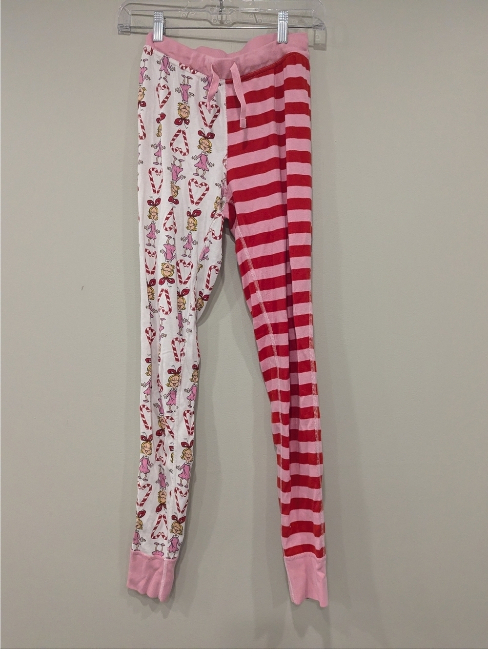 Hanna Andersson Dr. Seuss Cindy Lou Who Long John Pajama Bottoms Size XS